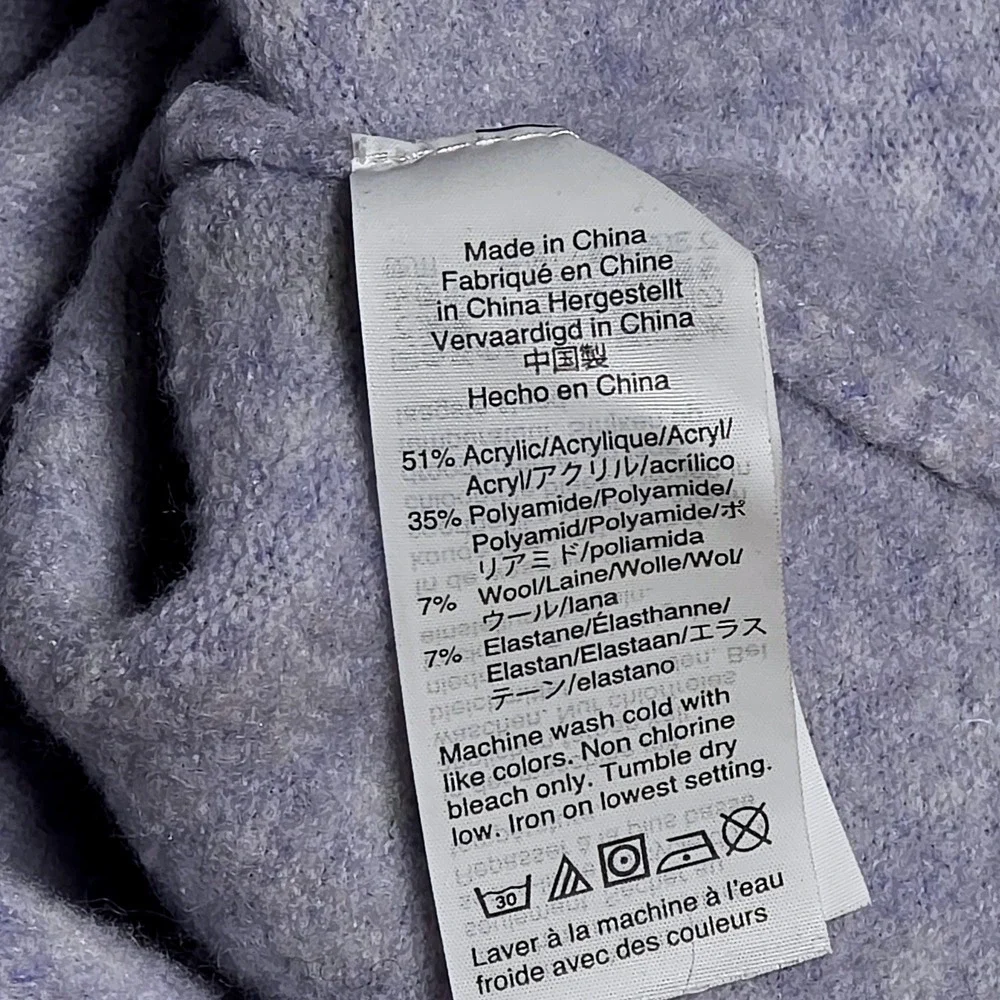 J.‎ Crew Speckled Crewneck Sweater Women's Size Small Light Purple Pullover